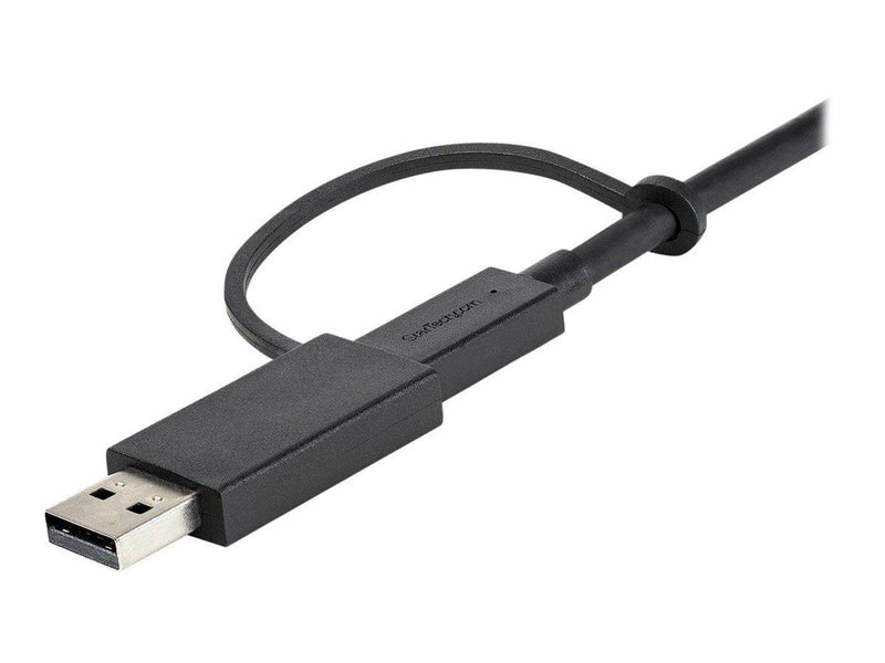 StarTech.com  USB C Cable USB-A Adapter Dongle Hybrid 2-in-1 USB C Cable 1m