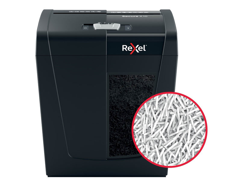 Rexel Secure X10 Aktenvernichter, Partikelschnitt, P4, 10 Blatt