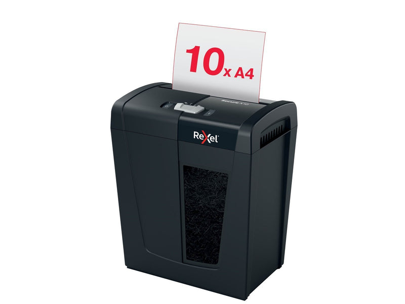 Rexel Secure X10 Aktenvernichter, Partikelschnitt, P4, 10 Blatt