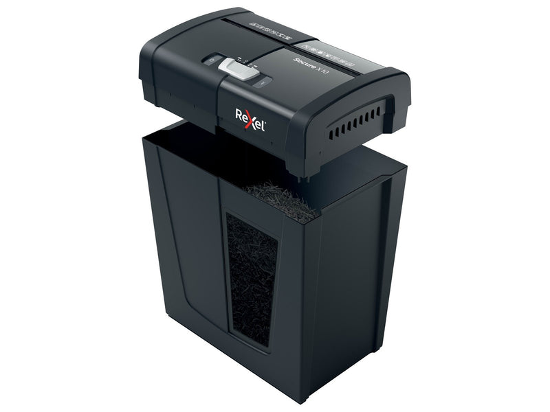 Rexel Secure X10 Aktenvernichter, Partikelschnitt, P4, 10 Blatt