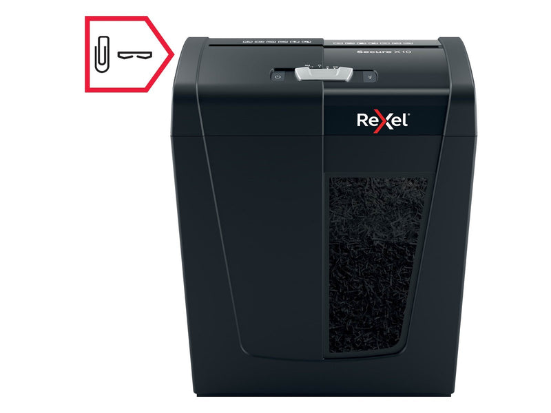 Rexel Secure X10 Aktenvernichter, Partikelschnitt, P4, 10 Blatt