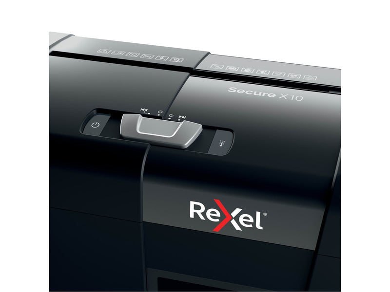 Rexel Secure X10 Aktenvernichter, Partikelschnitt, P4, 10 Blatt