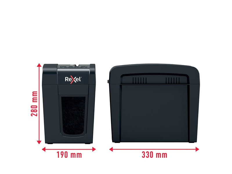 Rexel Secure X6-SL Slimline Whisper-Shred™ Aktenvernichter, Partikelschnitt, P4, 6 Blatt