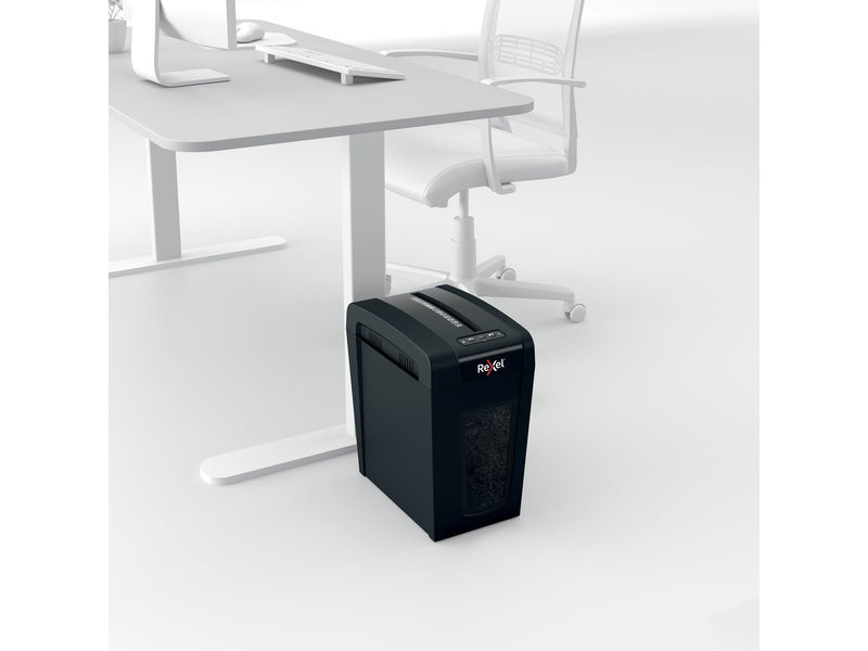 Rexel Secure X10-SL Slimline Whisper-Shred™ Aktenvernichter, Partikelschnitt, P4, 10 Blatt