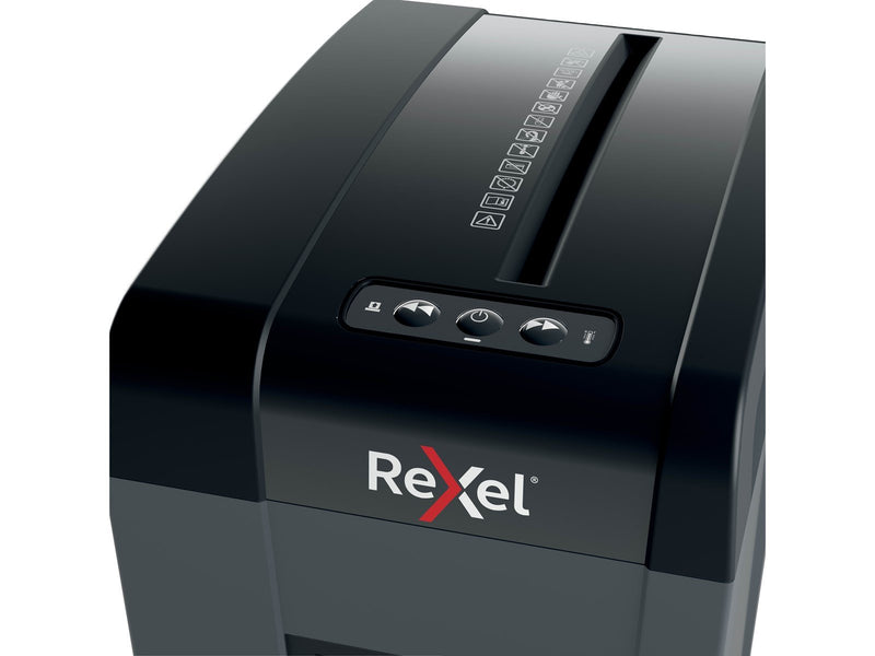 Rexel Secure X10-SL Slimline Whisper-Shred™ Aktenvernichter, Partikelschnitt, P4, 10 Blatt