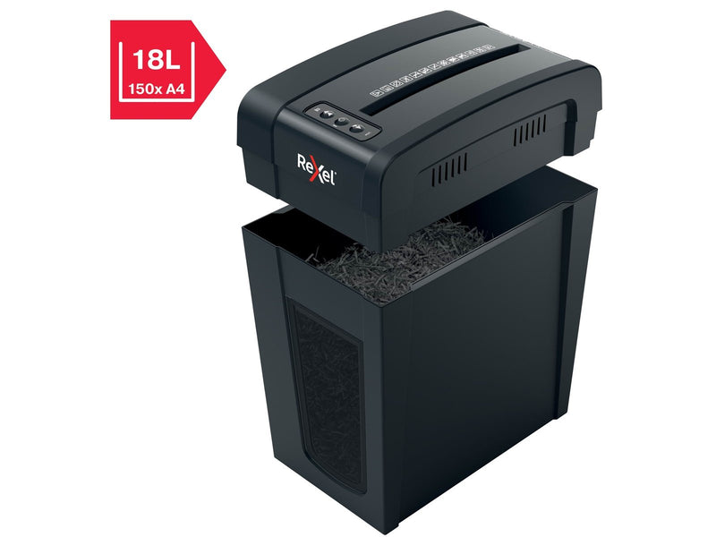 Rexel Secure X10-SL Slimline Whisper-Shred™ Aktenvernichter, Partikelschnitt, P4, 10 Blatt