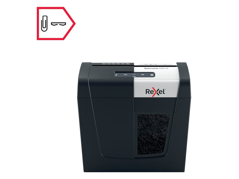 Rexel Secure MC3 Whisper-Shred™ Aktenvernichter, Mikroschnitt, P5, 3 Blatt
