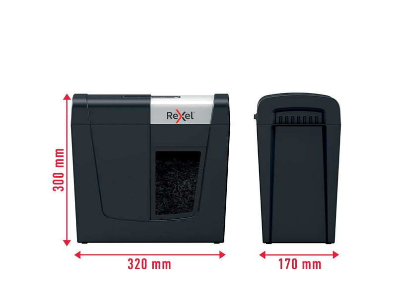 Rexel Secure MC3 Whisper-Shred™ Aktenvernichter, Mikroschnitt, P5, 3 Blatt