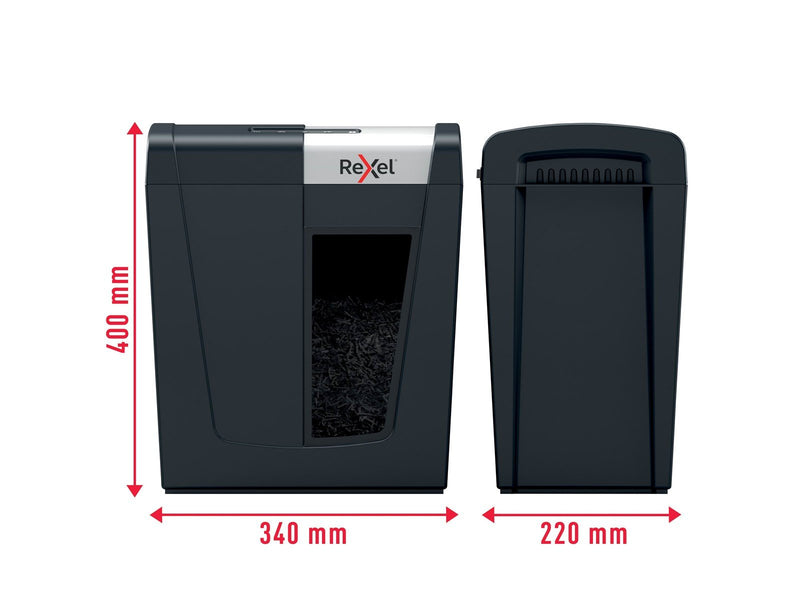 Rexel Secure MC6 Whisper-Shred™ Aktenvernichter, Mikroschnitt, P5, 6 Blatt