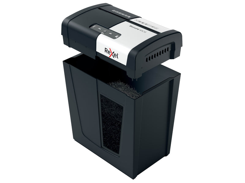 Rexel Secure MC6 Whisper-Shred™ Aktenvernichter, Mikroschnitt, P5, 6 Blatt