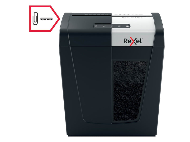 Rexel Secure MC6 Whisper-Shred™ Aktenvernichter, Mikroschnitt, P5, 6 Blatt