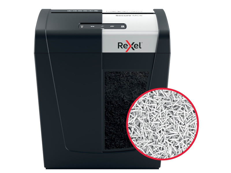 Rexel Secure MC6 Whisper-Shred™ Aktenvernichter, Mikroschnitt, P5, 6 Blatt
