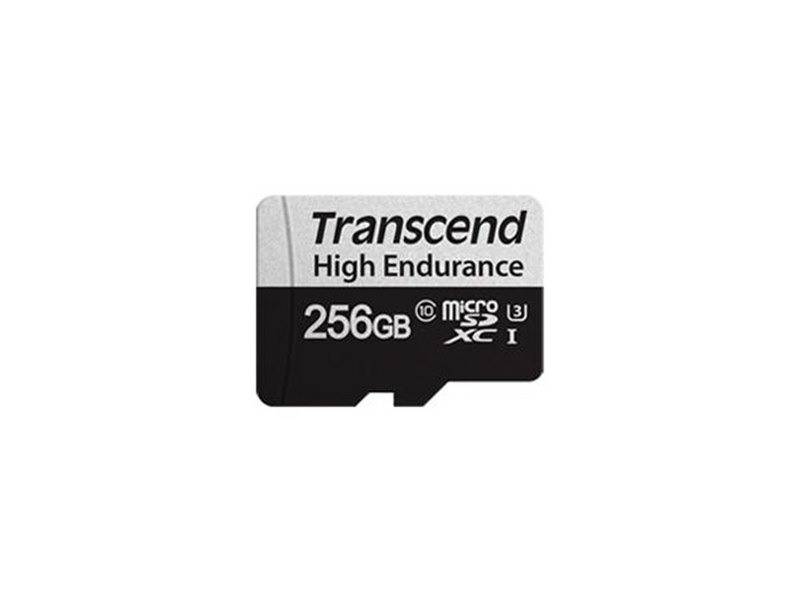 Transcend 350V High Endurance MicroSD/SD - 100MB/s - 256GB