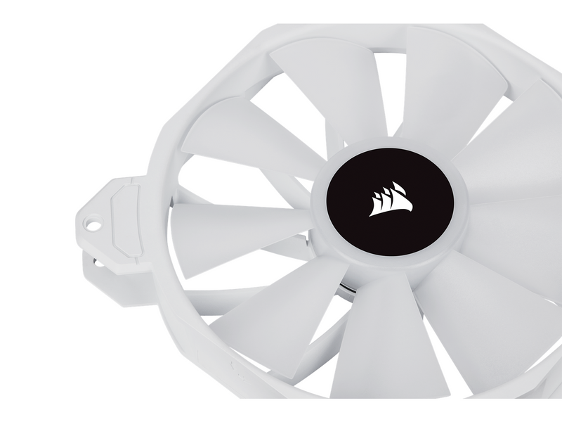 Corsair iCUE SP140 RGB Elite Performance White - Kit with iCUE Lighting Node CORE - Gehäuselüfter - 140mm - Weiß mit RGB-Beleuch