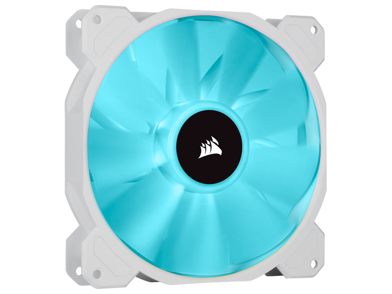 Corsair iCUE SP140 RGB Elite Performance White - Kit with iCUE Lighting Node CORE - Gehäuselüfter - 140mm - Weiß mit RGB-Beleuch