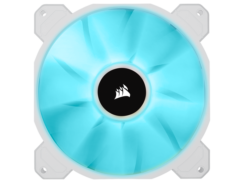 Corsair iCUE SP140 RGB Elite Performance White - Kit with iCUE Lighting Node CORE - Gehäuselüfter - 140mm - Weiß mit RGB-Beleuch
