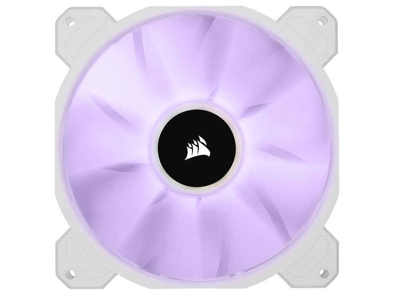 Corsair iCUE SP140 RGB Elite Performance White - Kit with iCUE Lighting Node CORE - Gehäuselüfter - 140mm - Weiß mit RGB-Beleuch