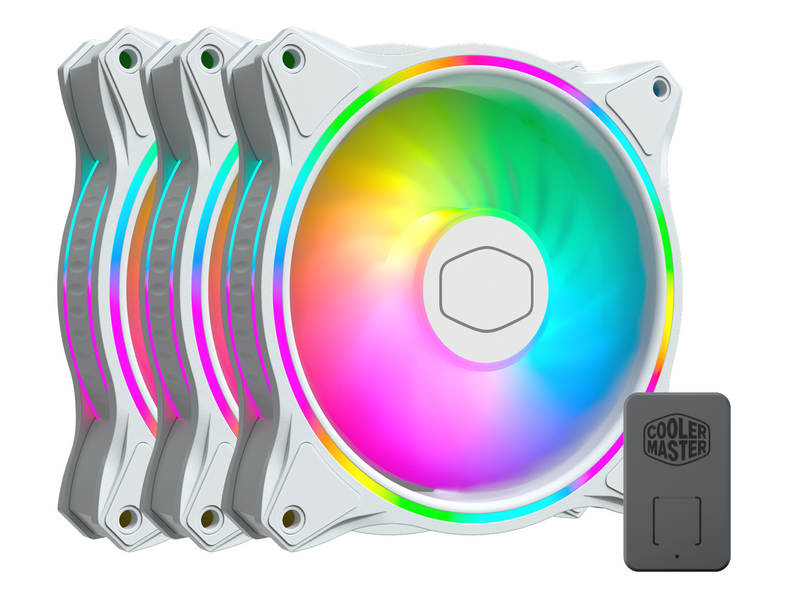 Cooler Master MasterFan MF120 HALO White 3in1 - Gehäuselüfter - 120mm - Weiß - 30 dBA