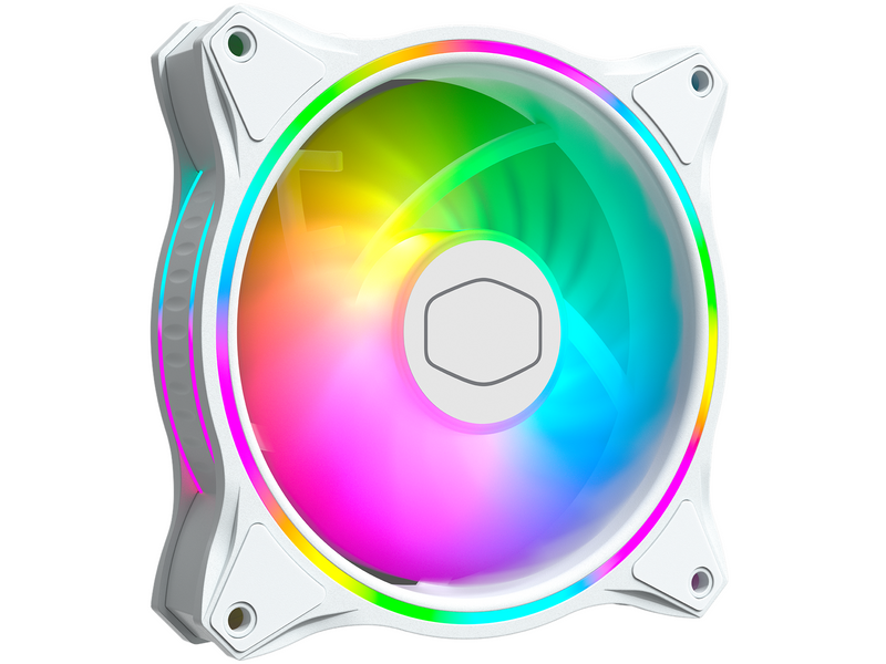 Cooler Master MasterFan MF120 HALO White 3in1 - Gehäuselüfter - 120mm - Weiß - 30 dBA