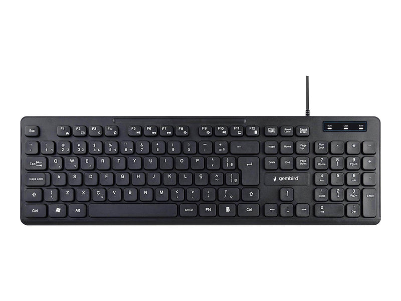 Gembird KB-MCH-04 - keyboard - US - black - Tastaturen - Englisch - US - Schwarz