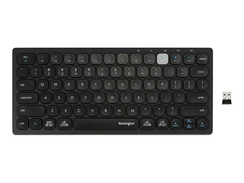 Kensington Multi-Device Dual Wireless Compact Keyboard - Tastaturen - Deutsch - Schwarz