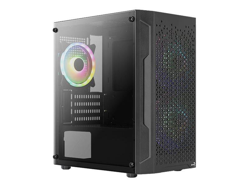 AeroCool - micro ATX - Gehäuse - Tower - Schwarz