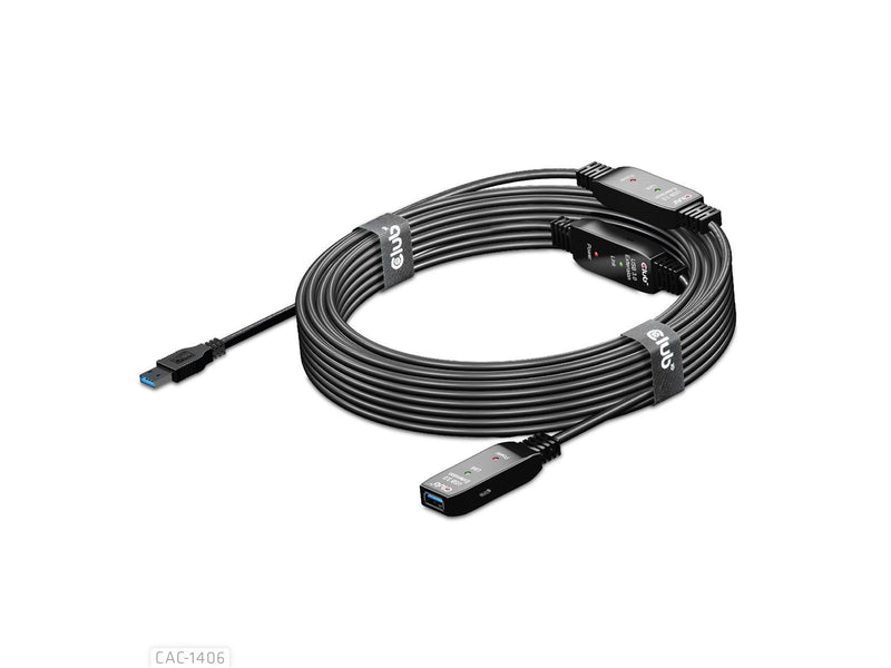 Club 3D CAC-1406 USB 3.2 Gen1 Active Repeater Cable 15m/ 49.2 ft M/F 28AWG