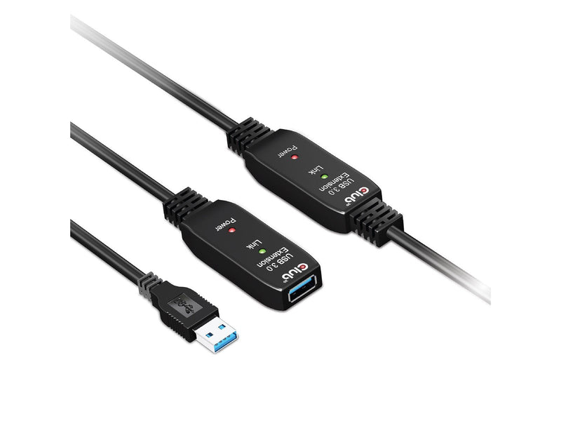 Club 3D CAC-1406 USB 3.2 Gen1 Active Repeater Cable 15m/ 49.2 ft M/F 28AWG