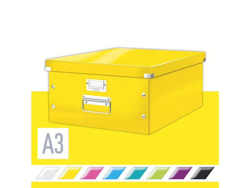 Leitz  Click & Store WOW Aufbewahrungs- und Transportbox Groß (Für A3) Gelb