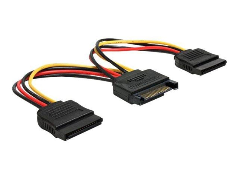 DeLOCK power cable - SATA power to SATA power - 15 cm