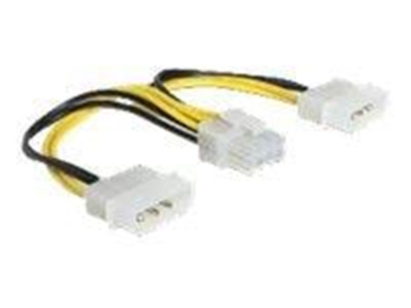 DeLOCK power cable - 8 pin EPS12V to 4 PIN internal power - 15 cm