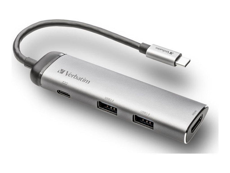 Verbatim - hub - 2 ports USB-Hubs - 2 - Grau