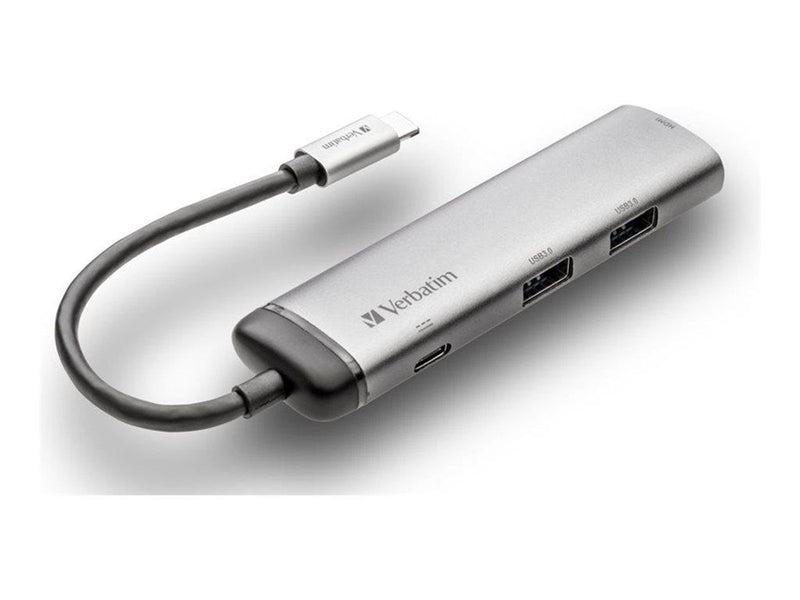 Verbatim - hub - 2 ports USB-Hubs - 2 - Grau