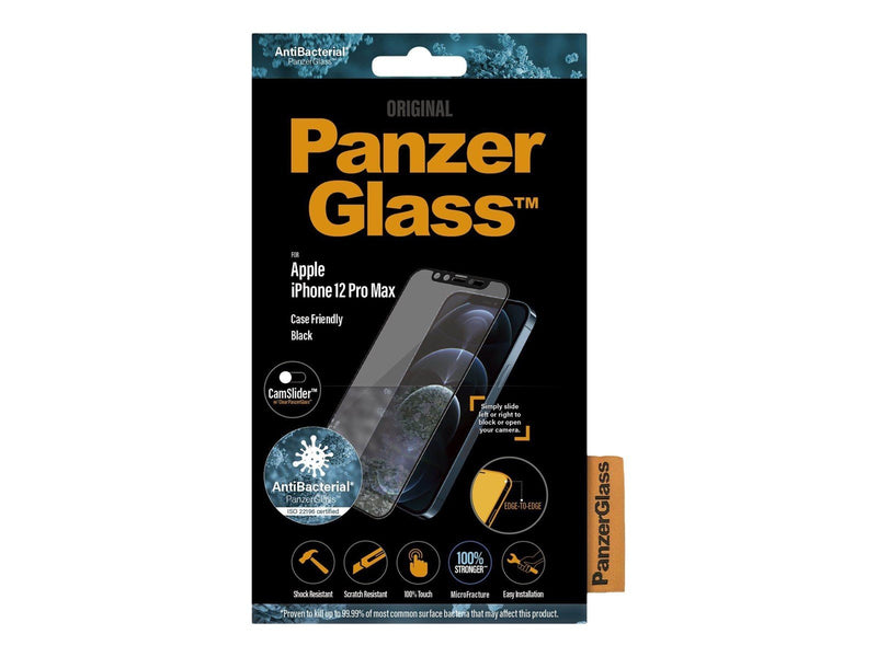 PanzerGlass CamSlider Screen Protector Apple iPhone 12 Pro Max | Edge-to-Edge