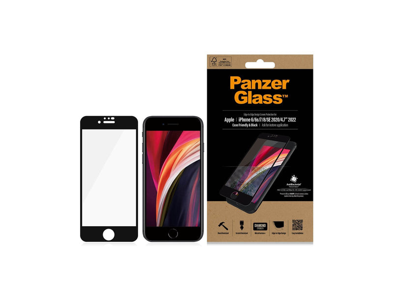 PanzerGlass Screen Protector Apple iPhone 8 | 7 | 6s | 6 | SE (2020/2022) | Edge-to-Edge