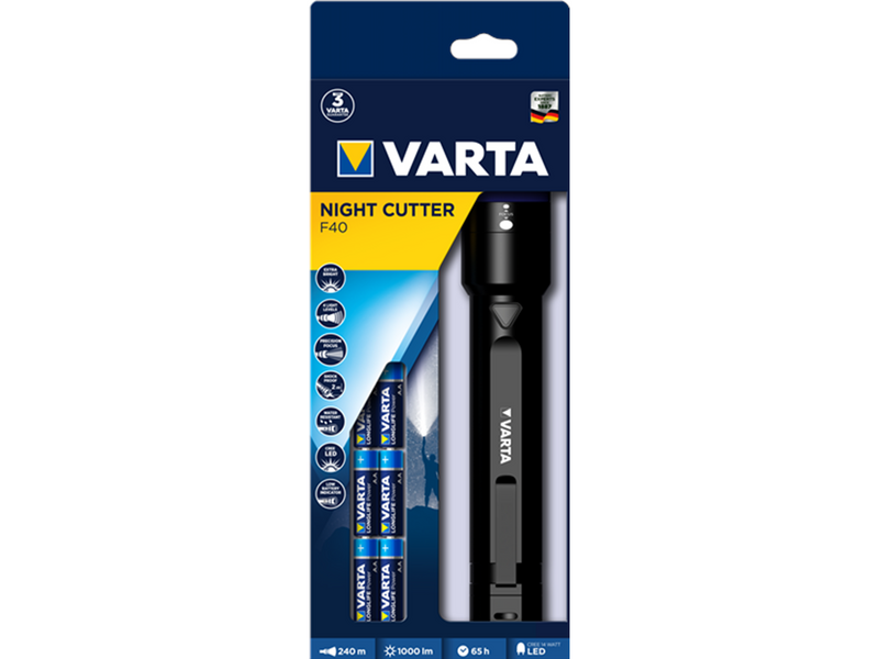 VARTA Night Cutter F40 With 6 x AA
