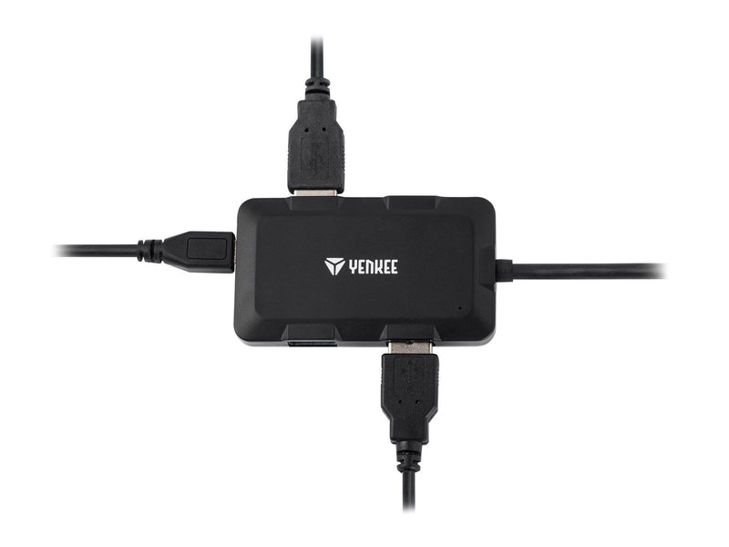 Yenkee YHB 4341BK - hub - 4 ports USB-Hubs - 4 - Schwarz