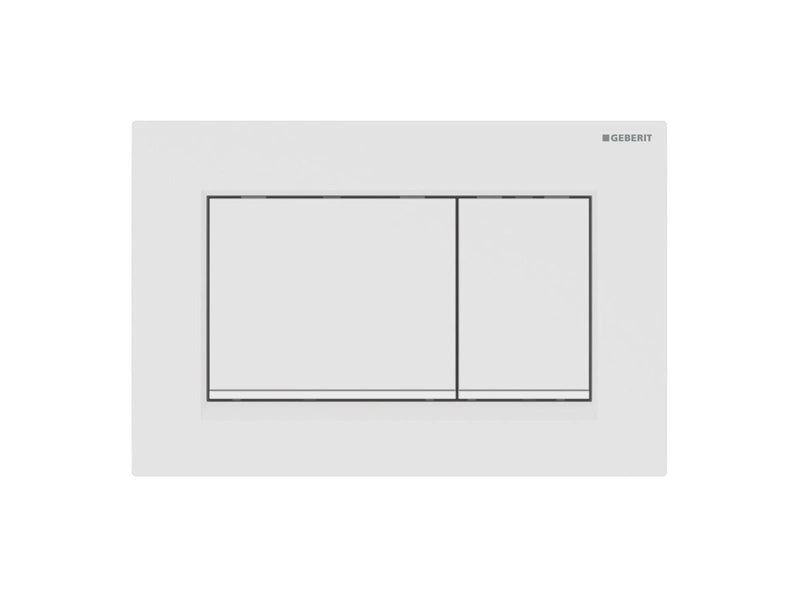 Geberit sigma30 actuator plate 246 x 164 x 12 mm dull white easy-to-clean-coated