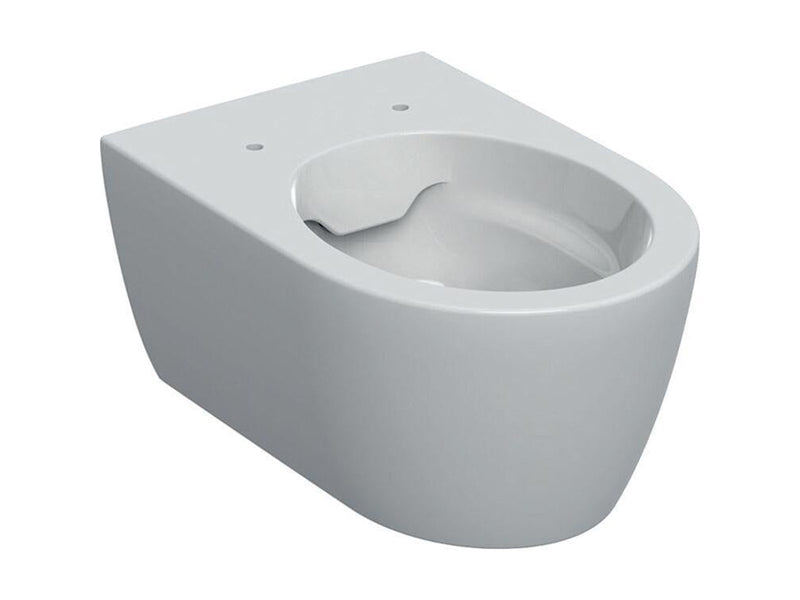 Geberit iCon wall-hung toilet concealed mounting rimfree: t  53cm white / keratect