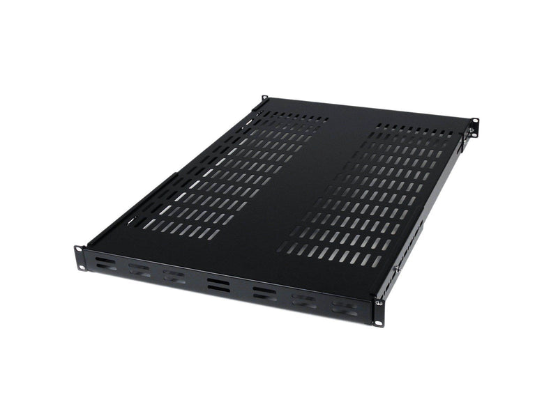 StarTech.com Eistellbarer Depth Fixed Server Rack Gehäuse Regal - Rackregal (belüftet)