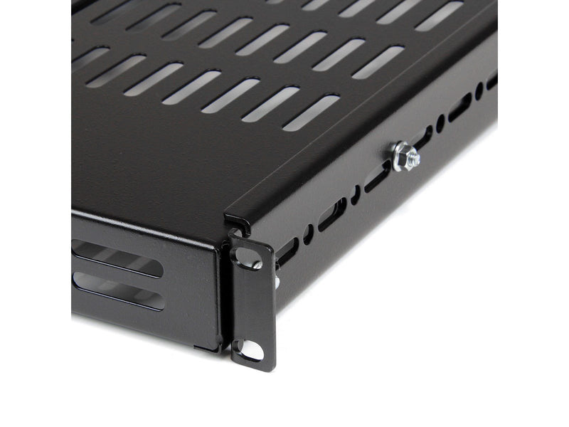 StarTech.com Eistellbarer Depth Fixed Server Rack Gehäuse Regal - Rackregal (belüftet)