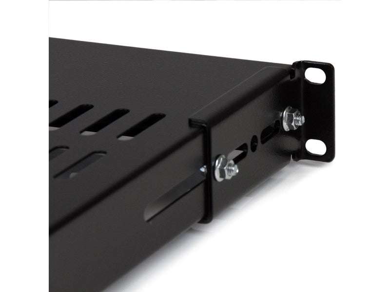 StarTech.com Eistellbarer Depth Fixed Server Rack Gehäuse Regal - Rackregal (belüftet)