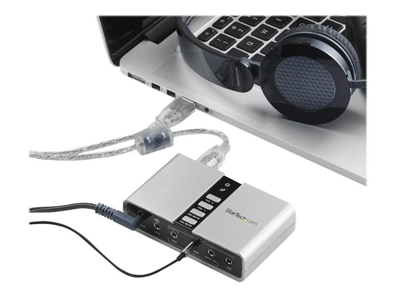 StarTech.com 7.1 USB Audio Adapter Sound Card mit SPDIF Digital Audio