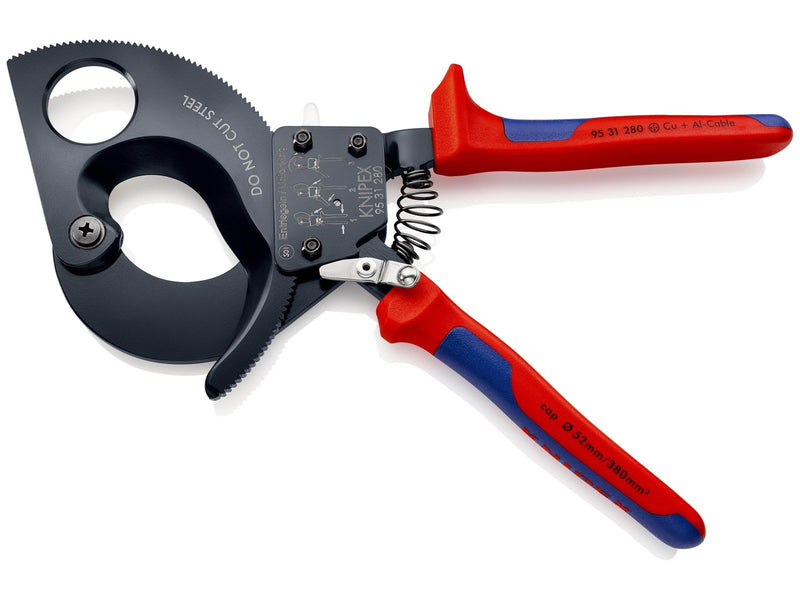 KNIPEX Kabelschneider, (Ratschenprinzip)