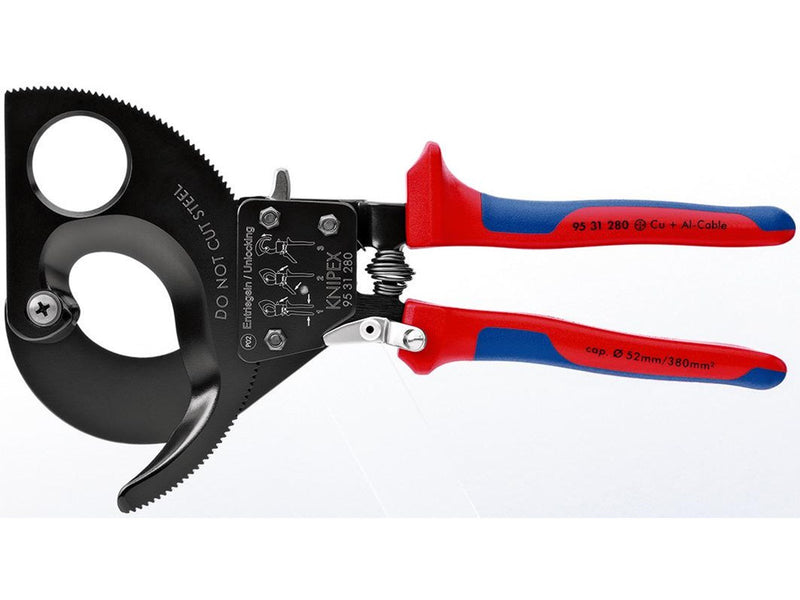 KNIPEX Kabelschneider, (Ratschenprinzip)