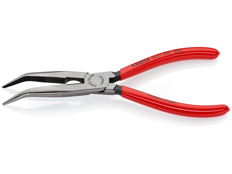 KNIPEX Flachrundzangen mit Schneide, (Storchschnabelzangen)