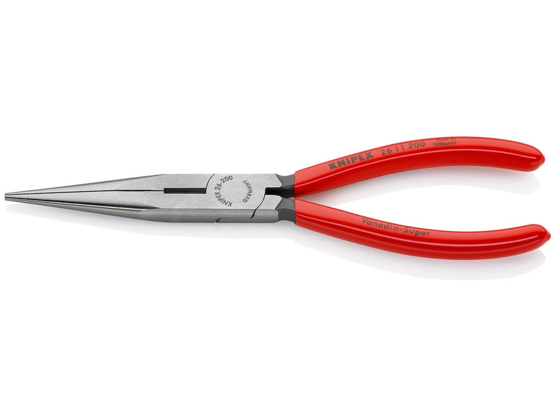 KNIPEX Flachrundzangen mit Schneide, (Storchschnabelzangen)