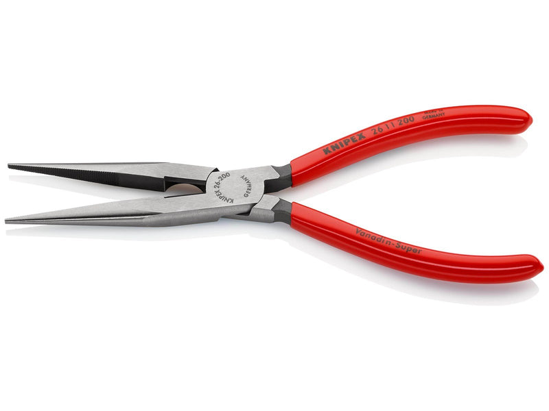 KNIPEX Flachrundzangen mit Schneide, (Storchschnabelzangen)