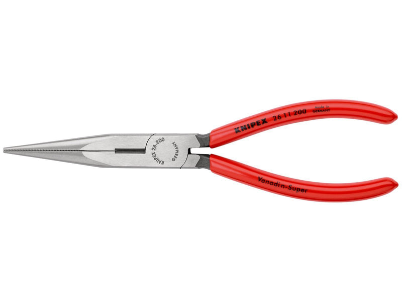 KNIPEX Flachrundzangen mit Schneide, (Storchschnabelzangen)