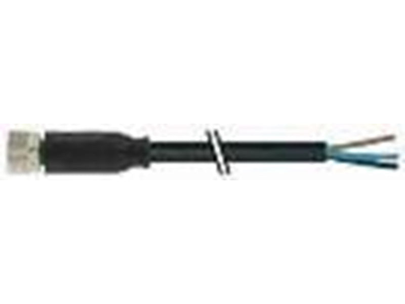 Murrelektronik M8 female 0° with cable pvc 4x0.25 bk ul/csa 5m 7000-08061-6110500